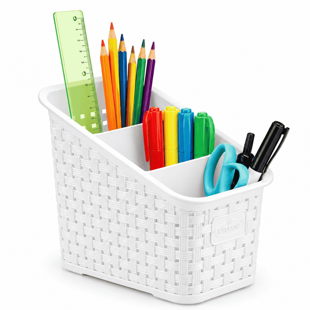 Organizador Multiuso Rattan Branco Nitron