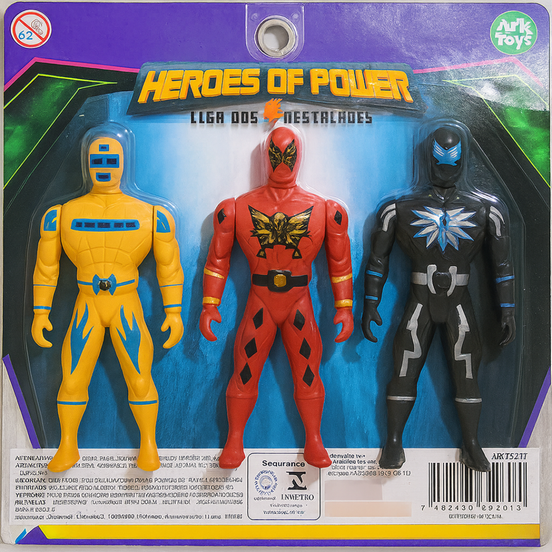 Boneco Heroi 3Pcs Arktoys