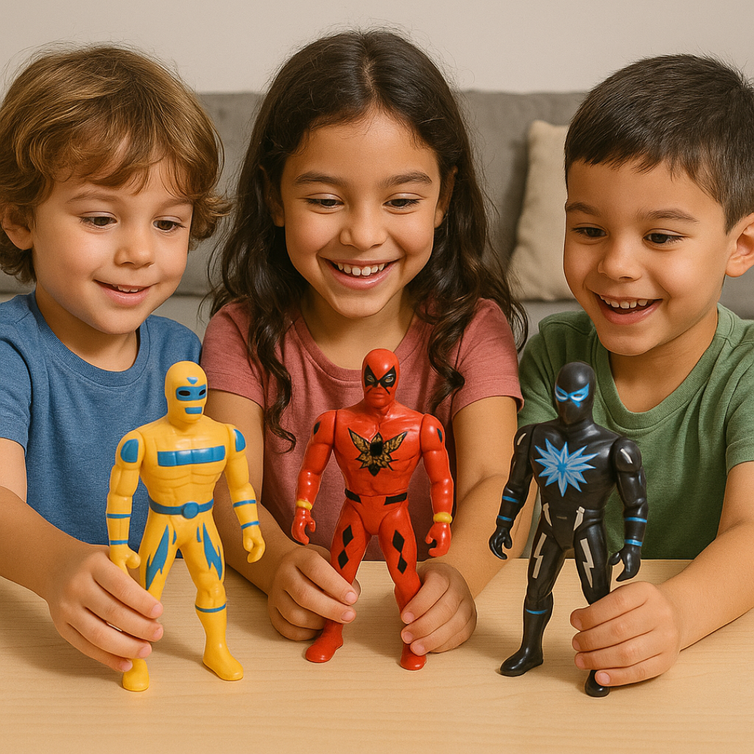 Boneco Heroi 3Pcs Arktoys