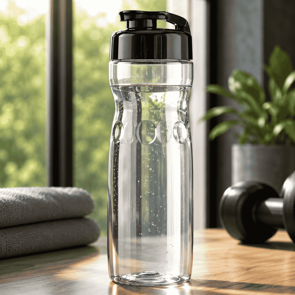 Garrafa Veneza 600ml com Tampa Preta Igaratiba