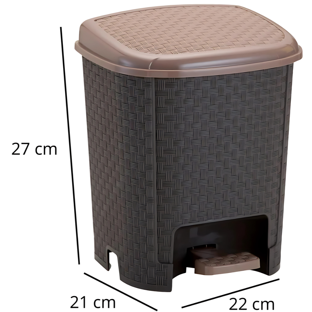 Lixeira Naturalle Rattan C/Pedal 7,5Lt Ta Rischioto