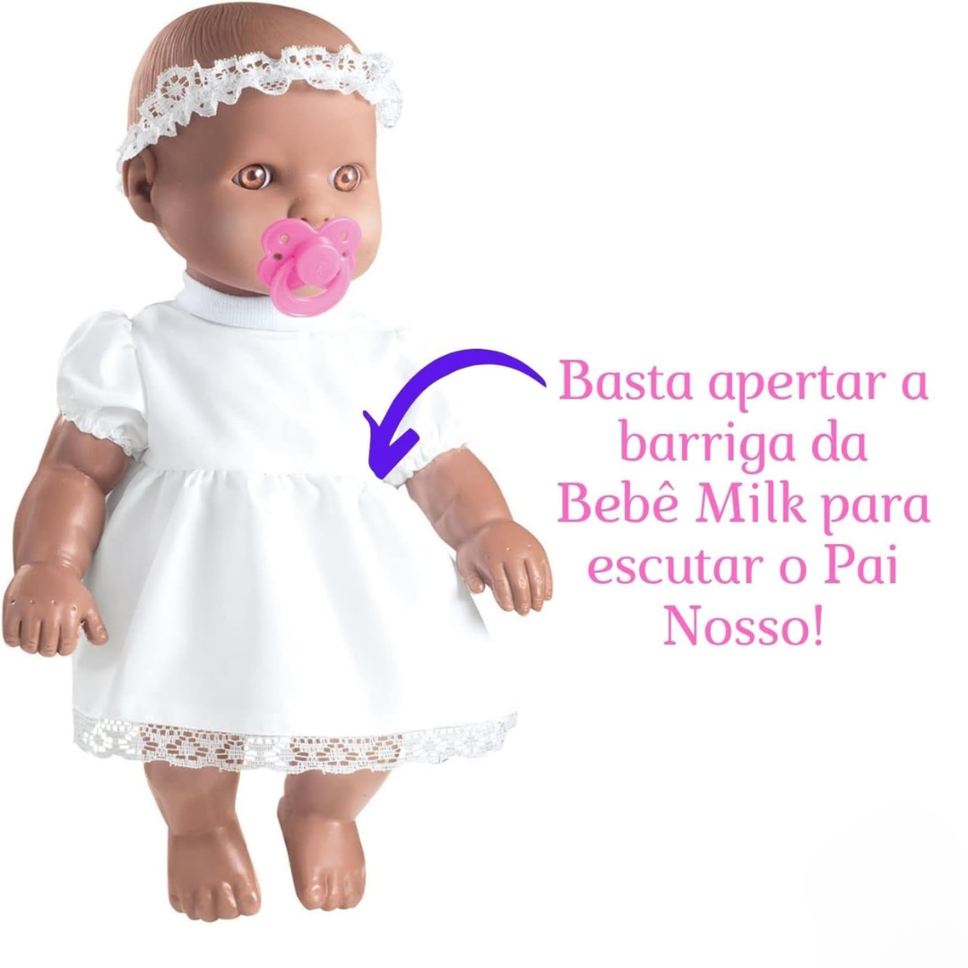 Boneca Little Baby Primeira Oração Negra