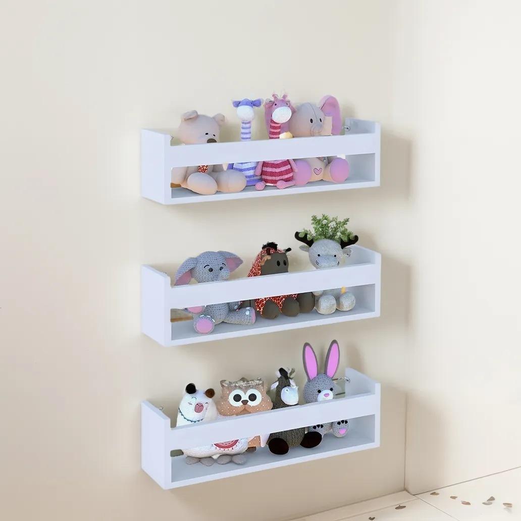 Prateleira Revisteiro Prat-K Branco 45 X 10 X 10