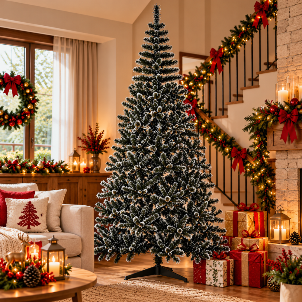 Árvore de Natal Nevada 2,40 m com 600 Galhos Rio Master