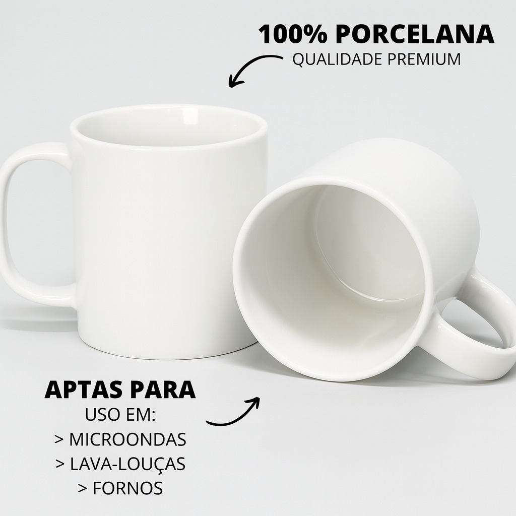 Caneca 300Ml Branca Ki Canecas