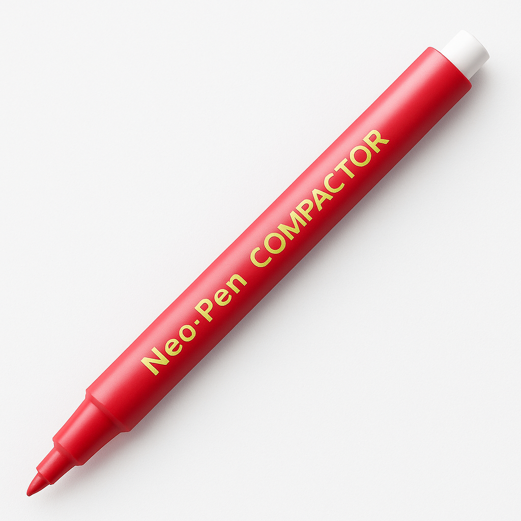 Caneta Neo Pen Gigante Vermelha Compactor