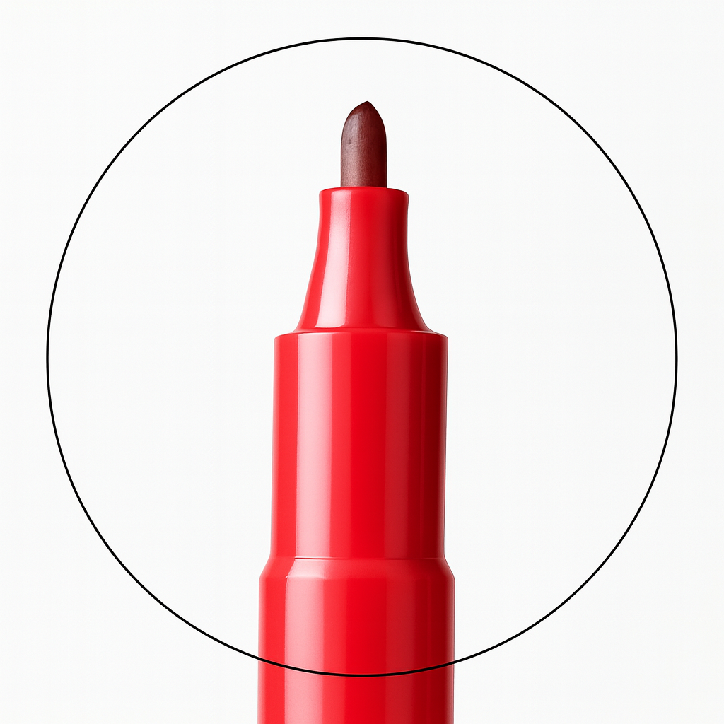 Caneta Neo Pen Gigante Vermelha Compactor