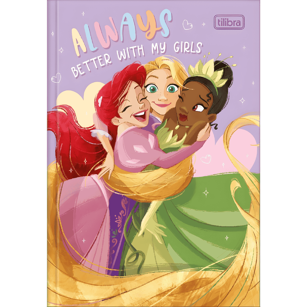 Caderno Brochura CD Princesas 80 Folhas Tilibra