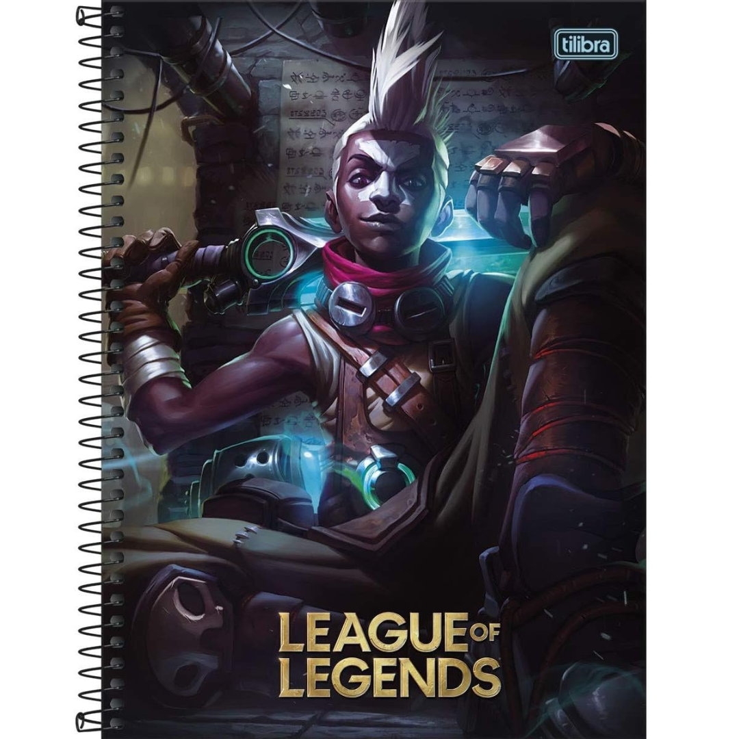 Caderno Cd Univ League Of 16M Tilibra