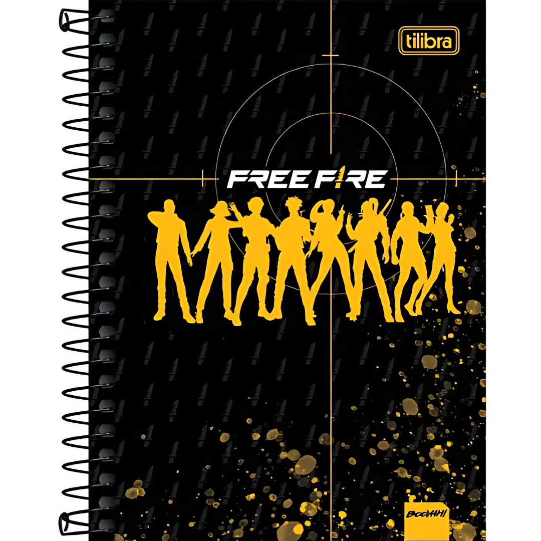 Caderno Cd Univ Free Fire 10M 160Fls Tilibra