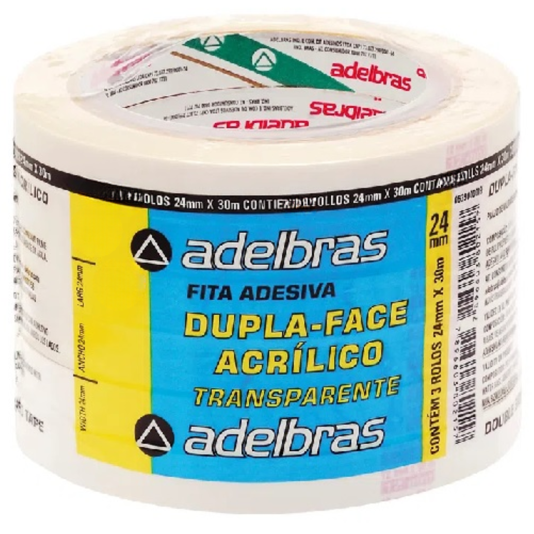 Fita Dupla-Face 24X30 Adelbras