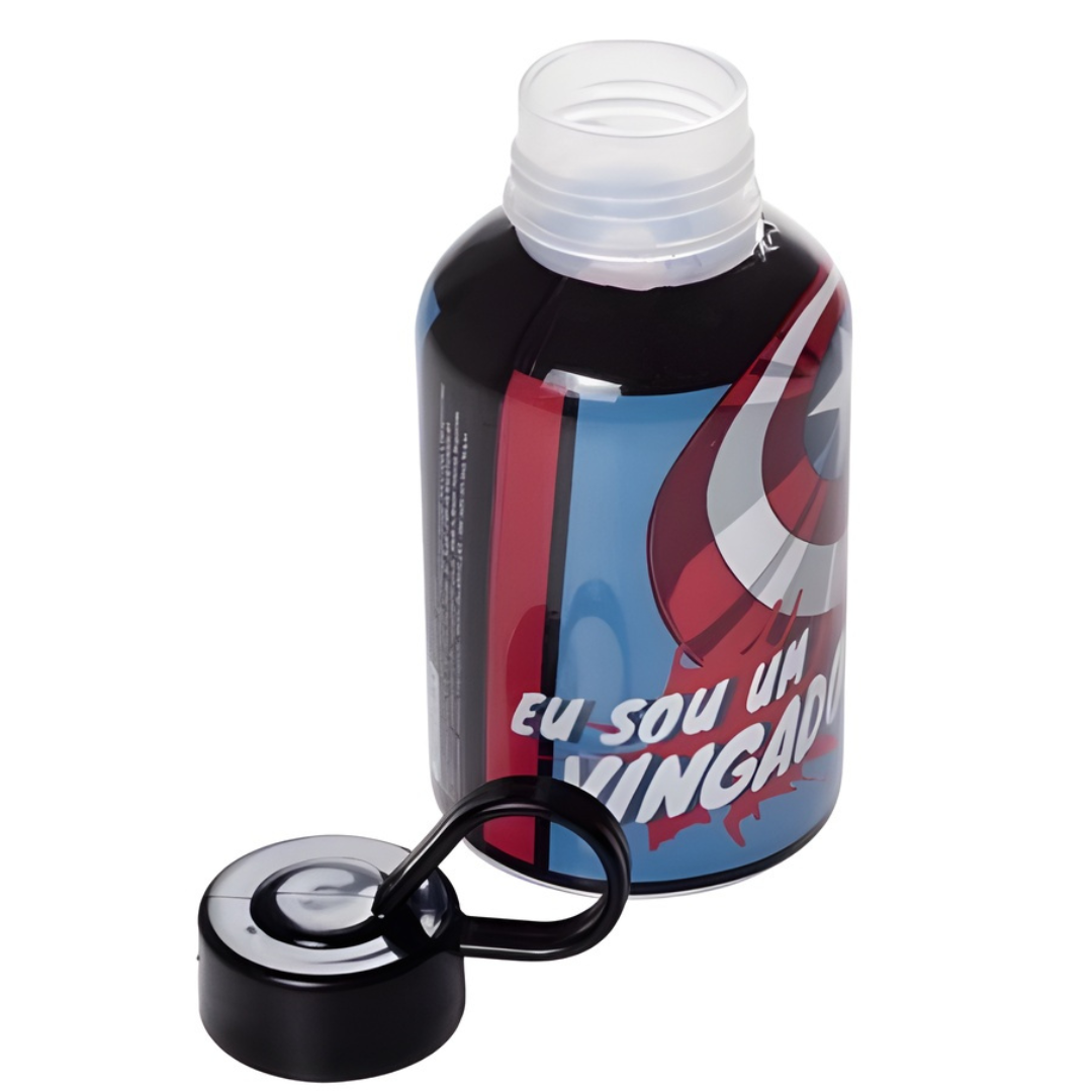 Garrafa Cilíndrica Capitão América 280Ml Plasútil
