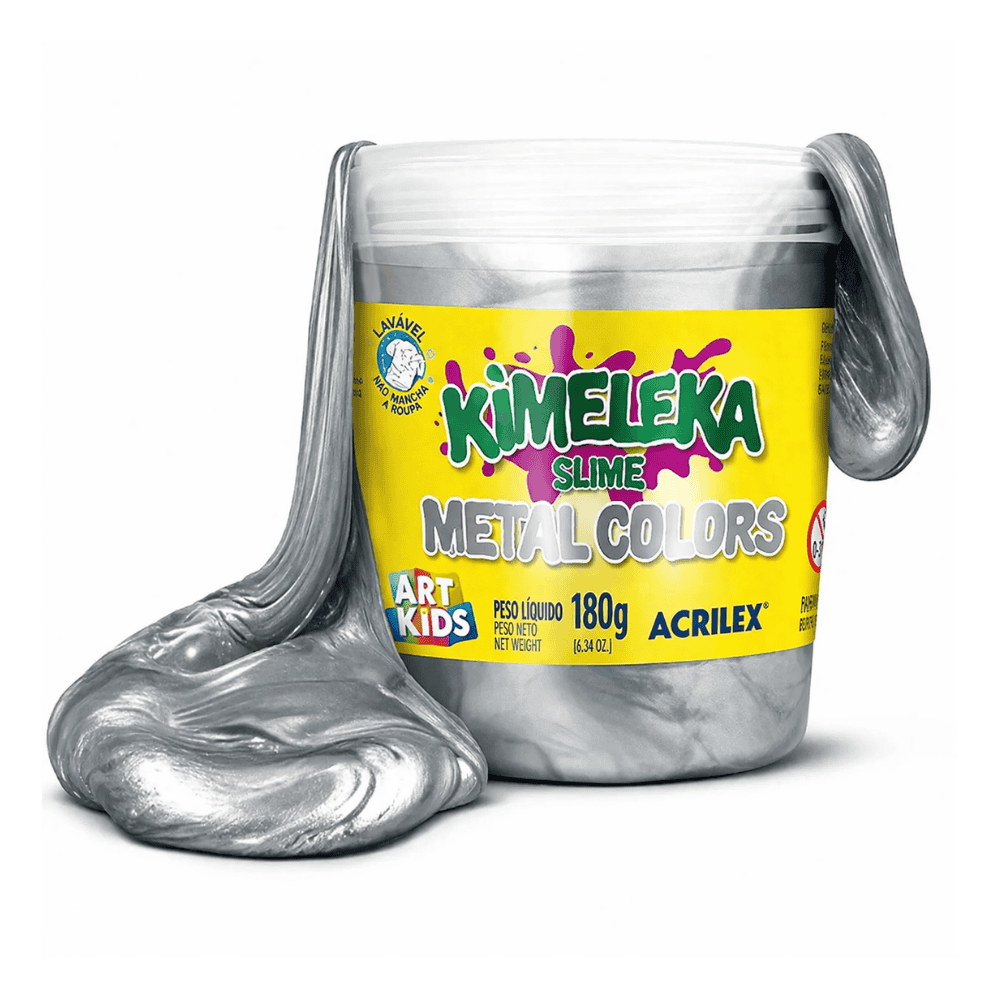 Kimeleka Metálica Prata 180G Acrilex