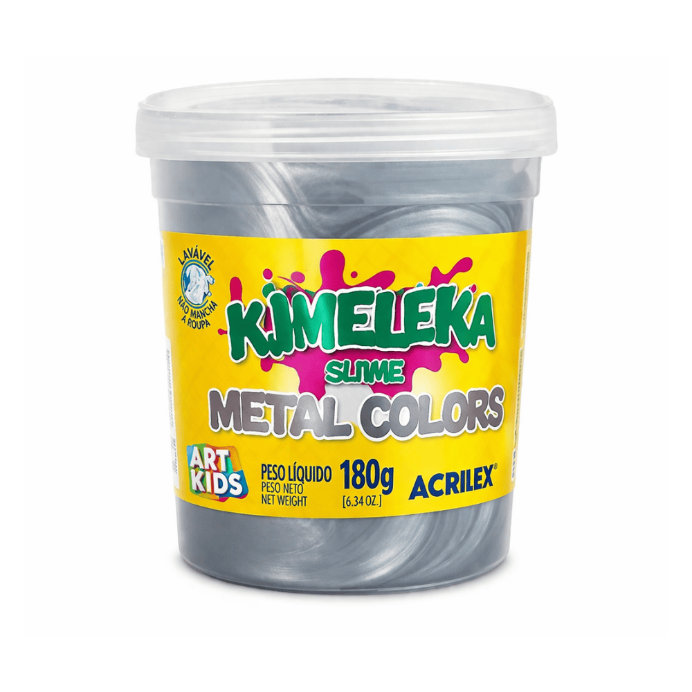 Kimeleka Metálica Prata 180G Acrilex
