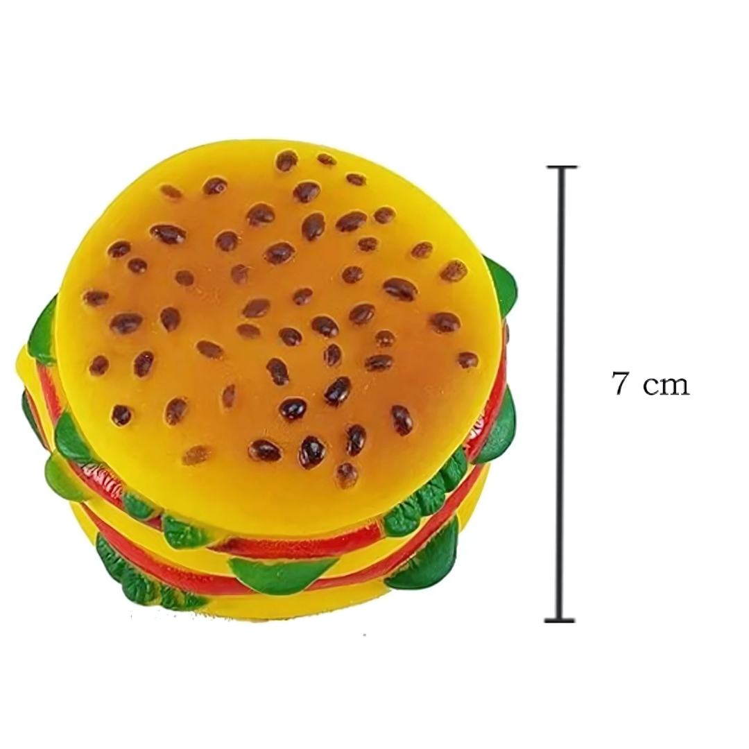 Mordedor Em Plástico Hambúrguer 11Cm Chazak