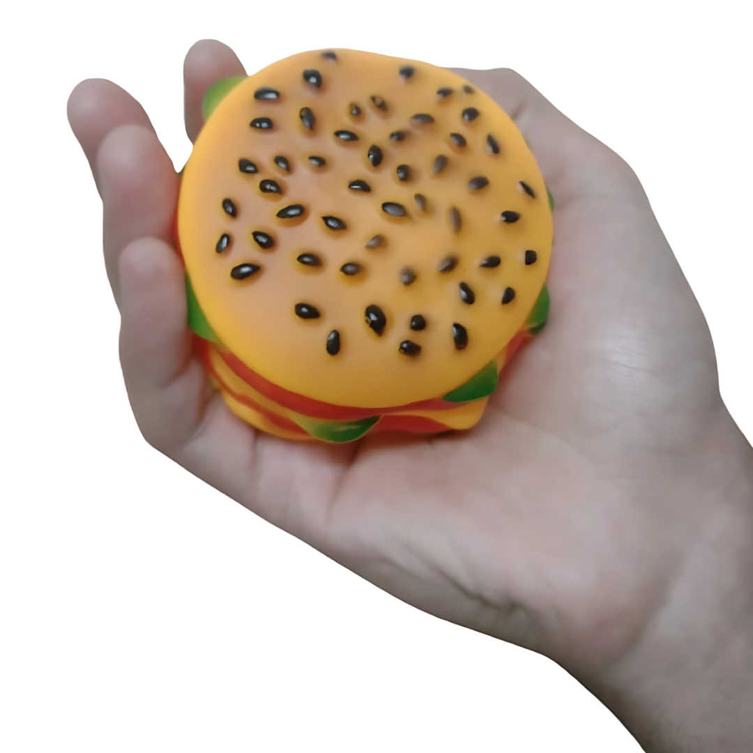 Mordedor Em Plástico Hambúrguer 11Cm Chazak