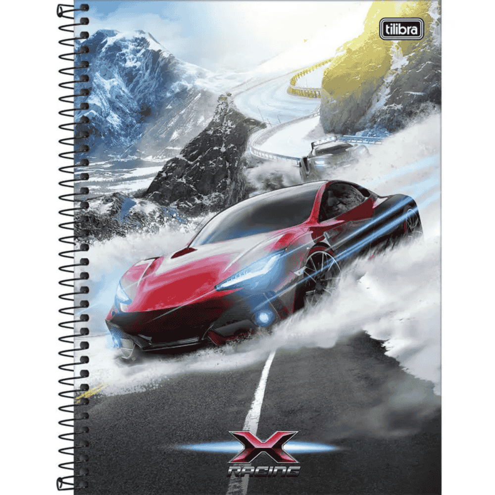 Caderno Capa Dura 10M X Racing Tilibra
