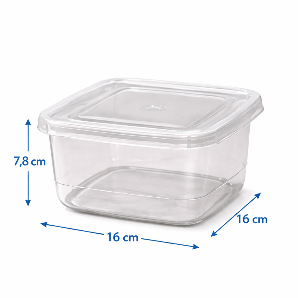 Pote Quadrado Grande Linha Prime Ercaplast