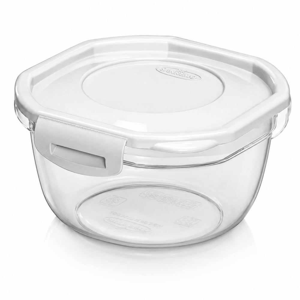 Pote Redondo Pequeno com Travas 450ml Nitron