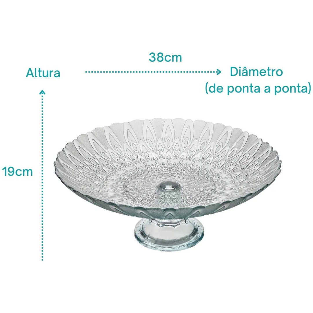 Centro De Mesa Pluma Com Pé