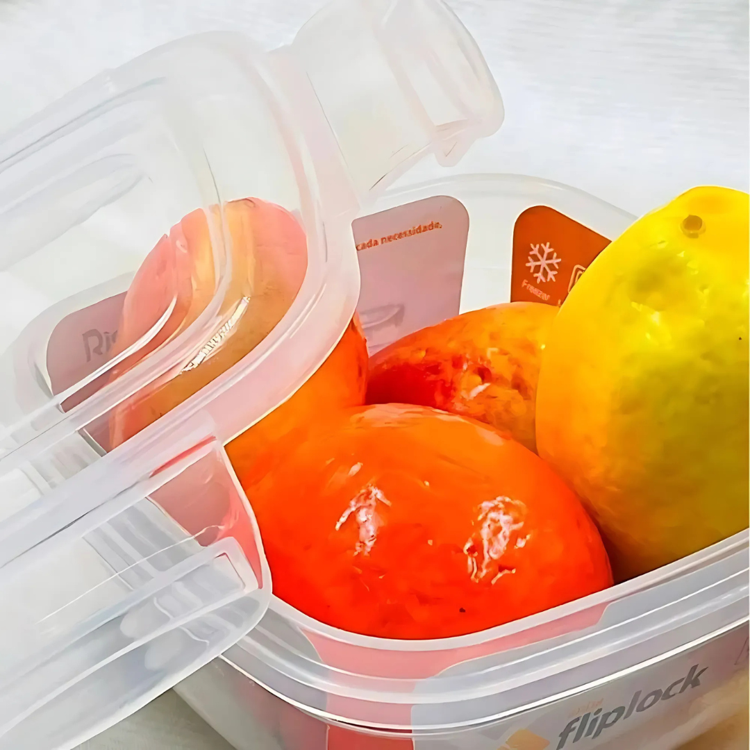Pote Quadrado Fliplock 1,4Lt