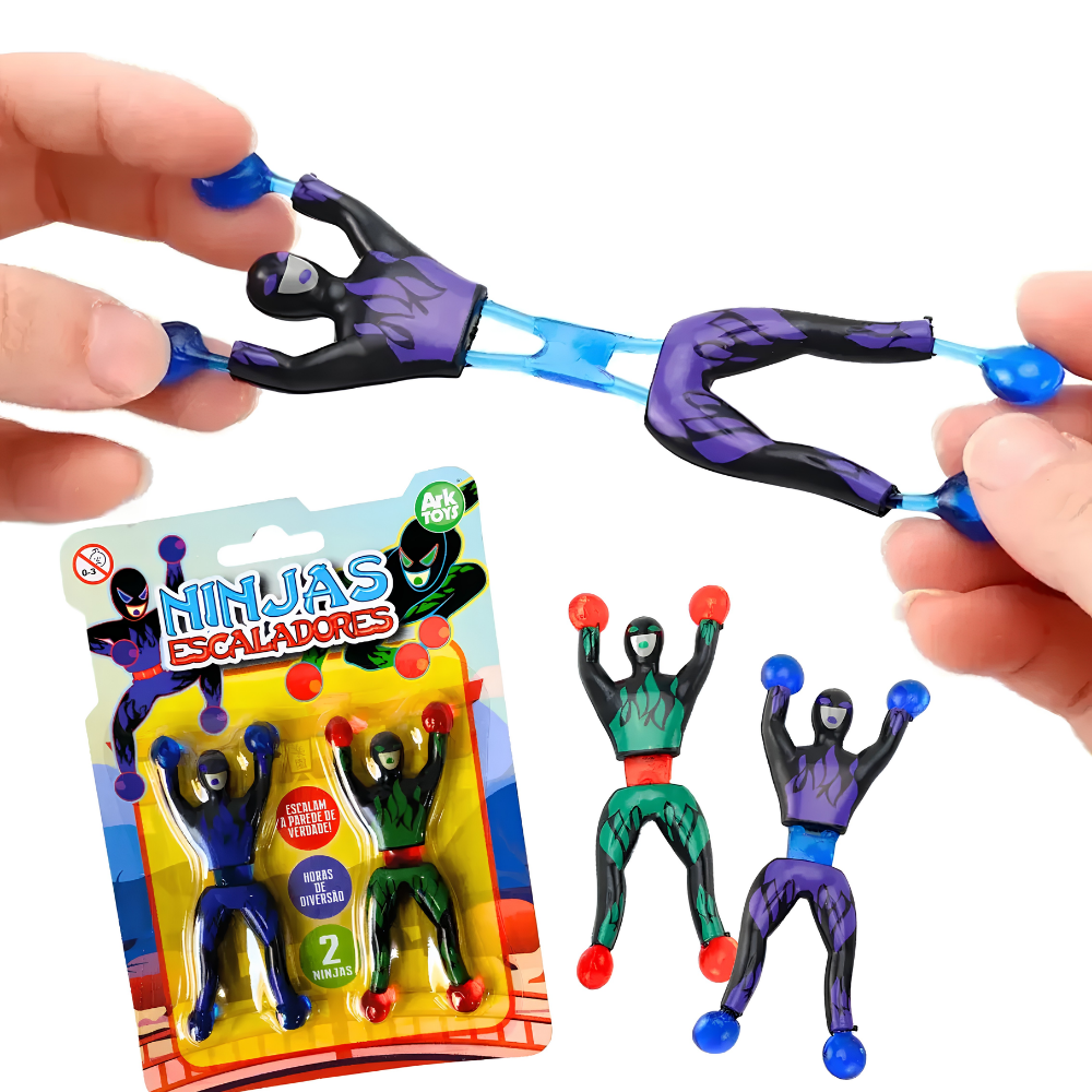 2 Bonecos Ninja Escaladores Ark Toys
