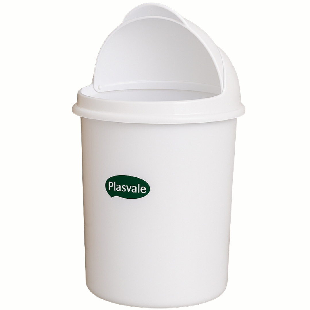 Lixeira Retrátil 7,3L Branco Plasvale