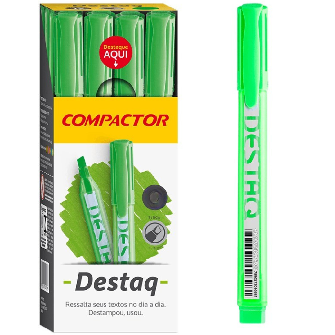 Marcador Destaq Verde Compactor