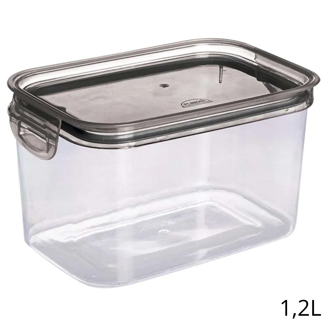 Pote Qd Fechamento Hermético 1,2L Plasútil