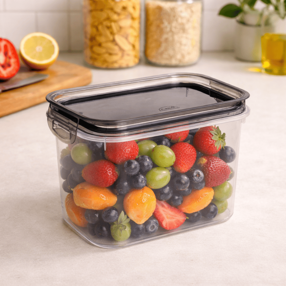 Pote Quadrado Fechamento Hermético 1,8L Plasútil