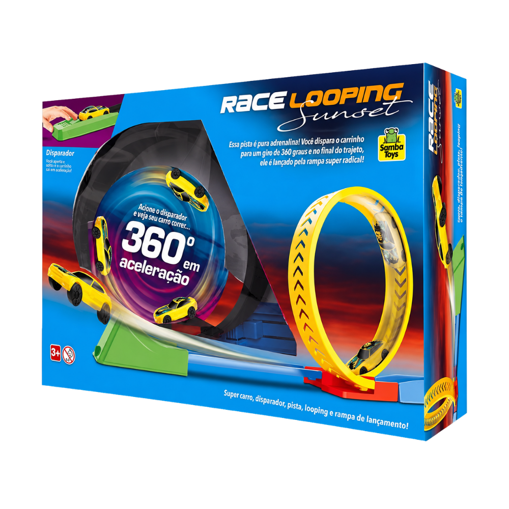 Pista Race Looping Sunset com Carrinho Samba Toys