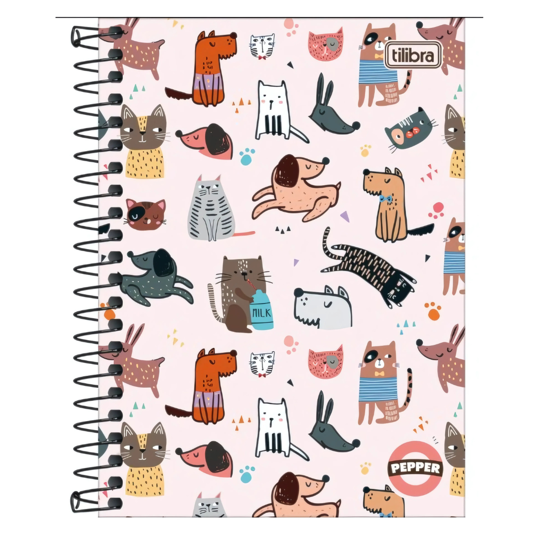 Caderno Cd Espiral 1/4 Pepper 80Fls Tilibra