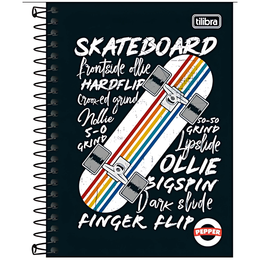 Caderno Cd Espiral 1/4 Pepper 80Fls Tilibra
