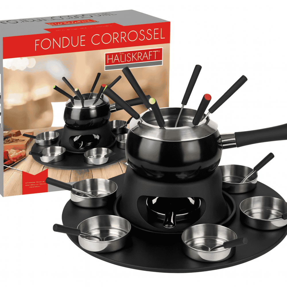 Aparelho De Fondue Carrossel Inox 23 Peças