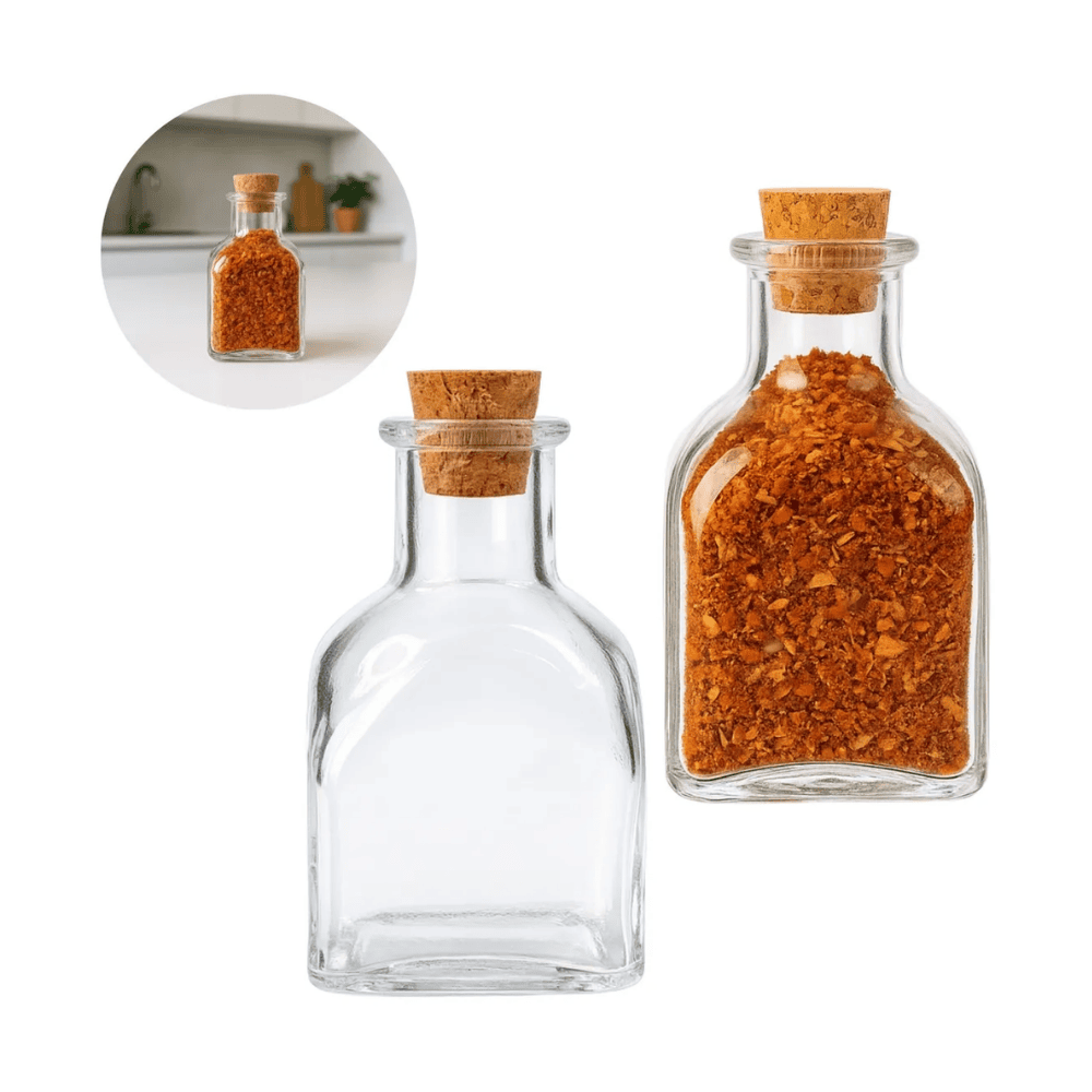 Pote De Vidro Com Rolha 110Ml Coliseu