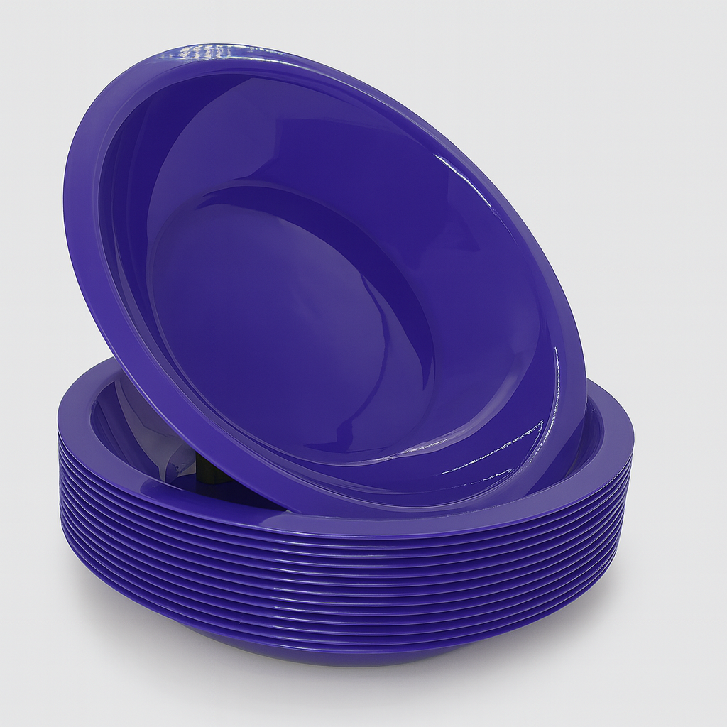 Prato Infantil Redondo 700Ml Azul Alves