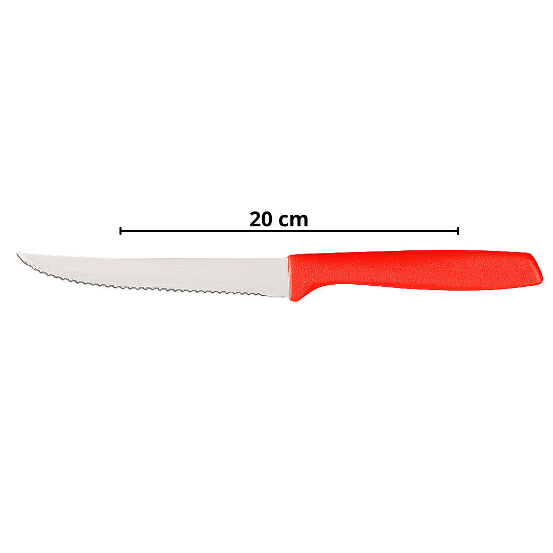 Faca De Churrasco Color Vermelho Original Line