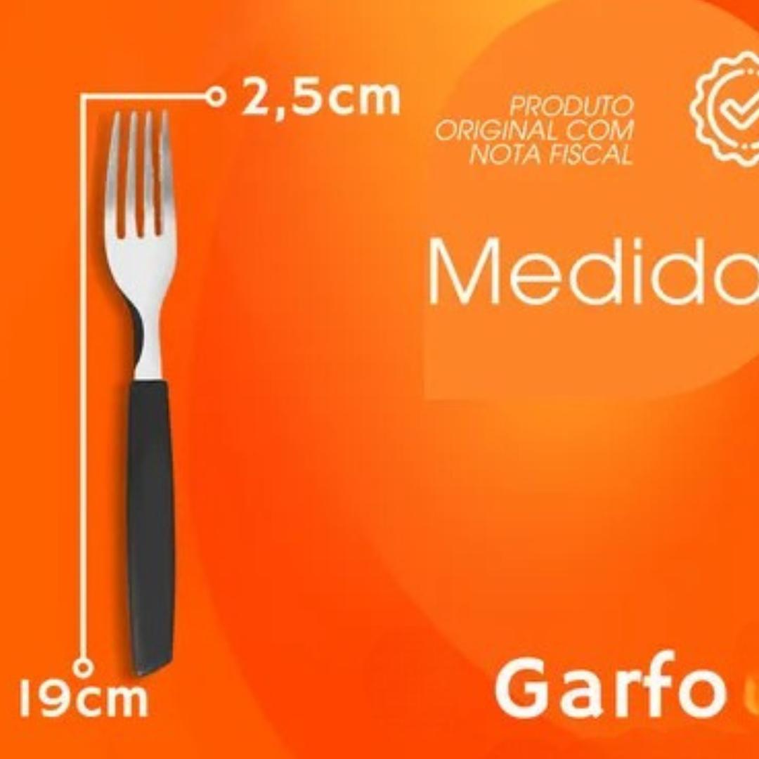 Garfo De Mesa Color Preto Original Line