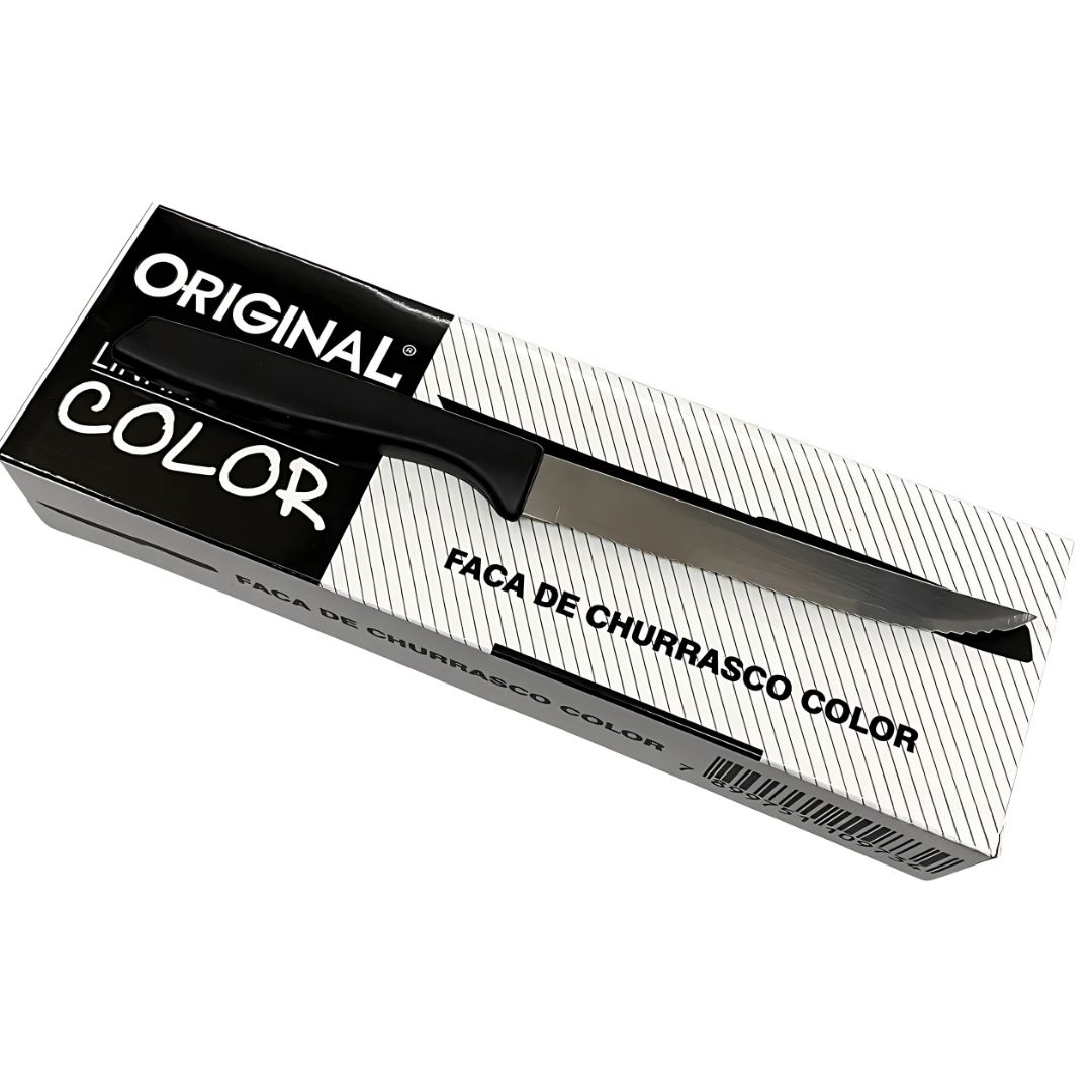 Faca De Churrasco Color Preto Original Line