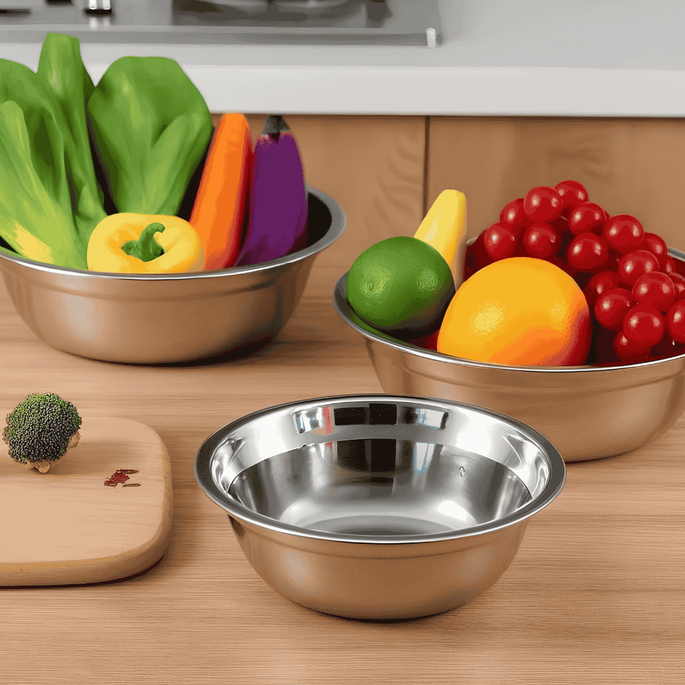 Tigela Redonda Inox 16cm KeHome