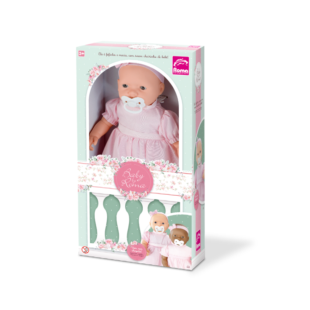 Boneca Baby By com Tiara Roma