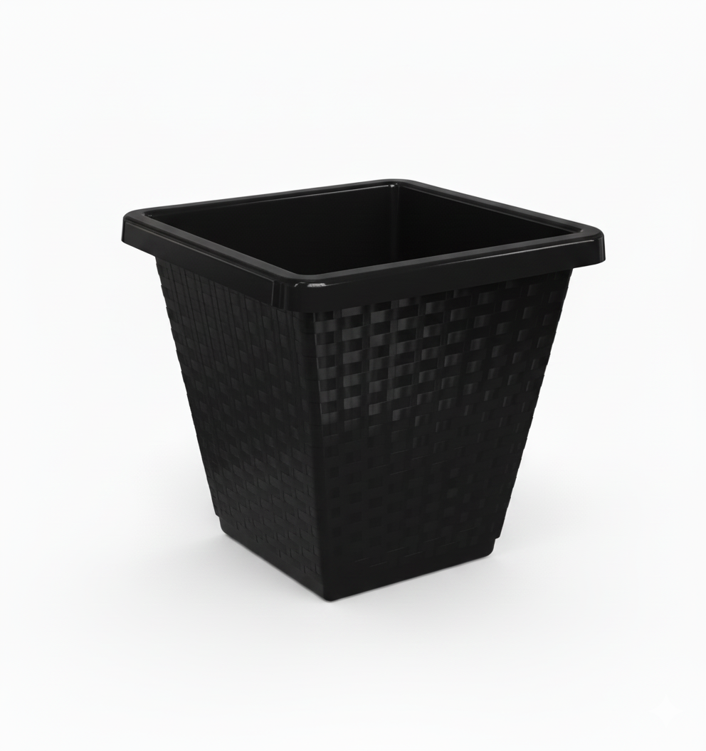 Vaso Quadrado Rattan N11 Color Pratic