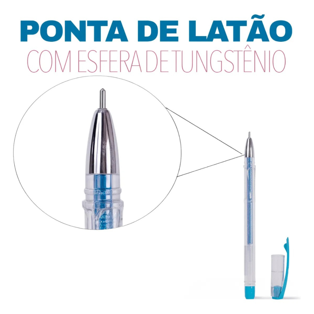 Caneta Gel Neon 1,0Mm 6Cores Lyke