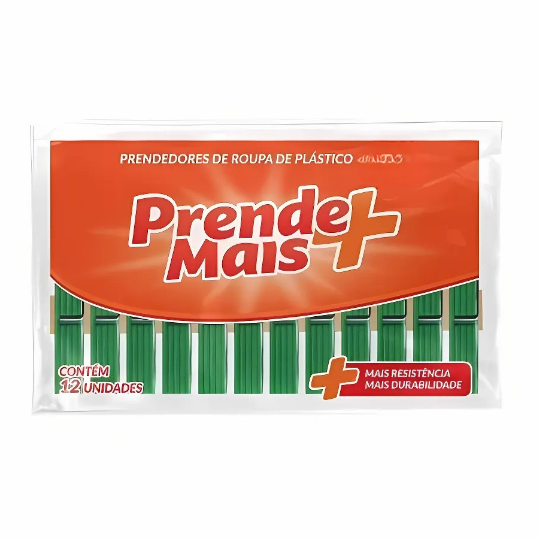 Prendedor De Roupa De Plástico 50X12 Mais