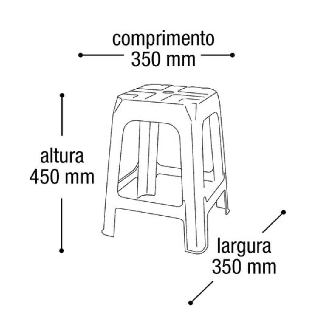 Banqueta Preta Arqplast Bpt