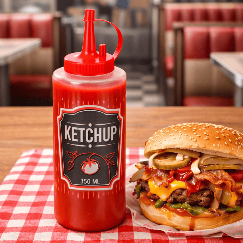 Bisnaga Dosadora Para Ketchup 350Ml Plasduran