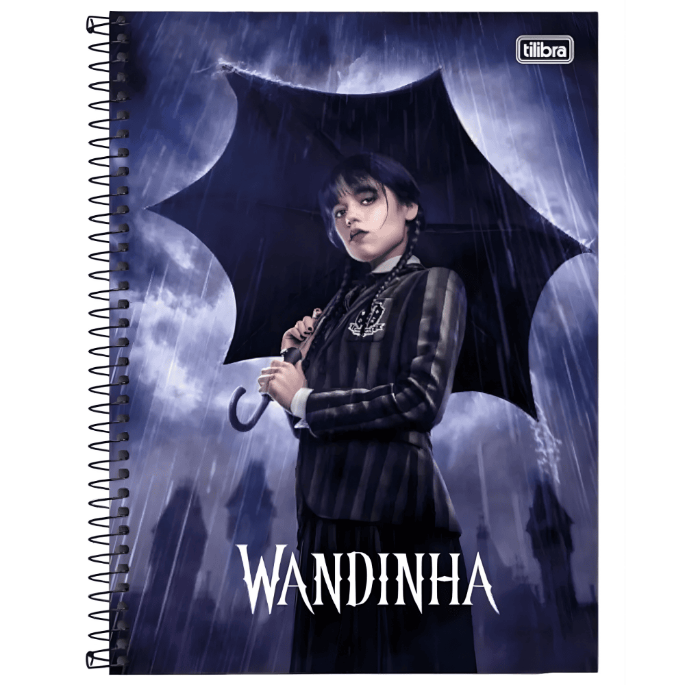 Caderno CD Universitário Wandinha 1 Matéria 80 Folhas Tilibra