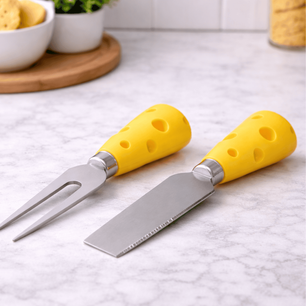Kit para Queijo 2 Peças em Inox Interponte