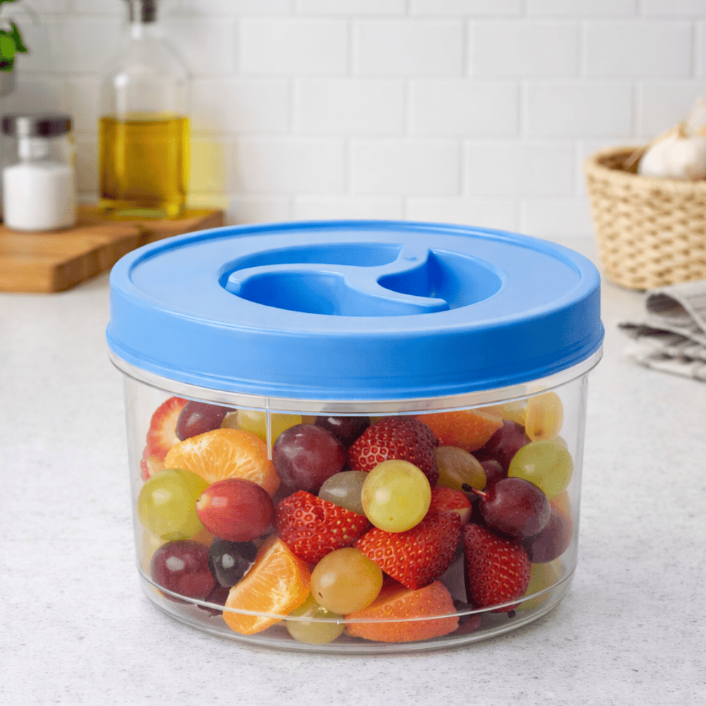Pote Redondo 1200Ml Baixo Grande Transparente Ercaplast