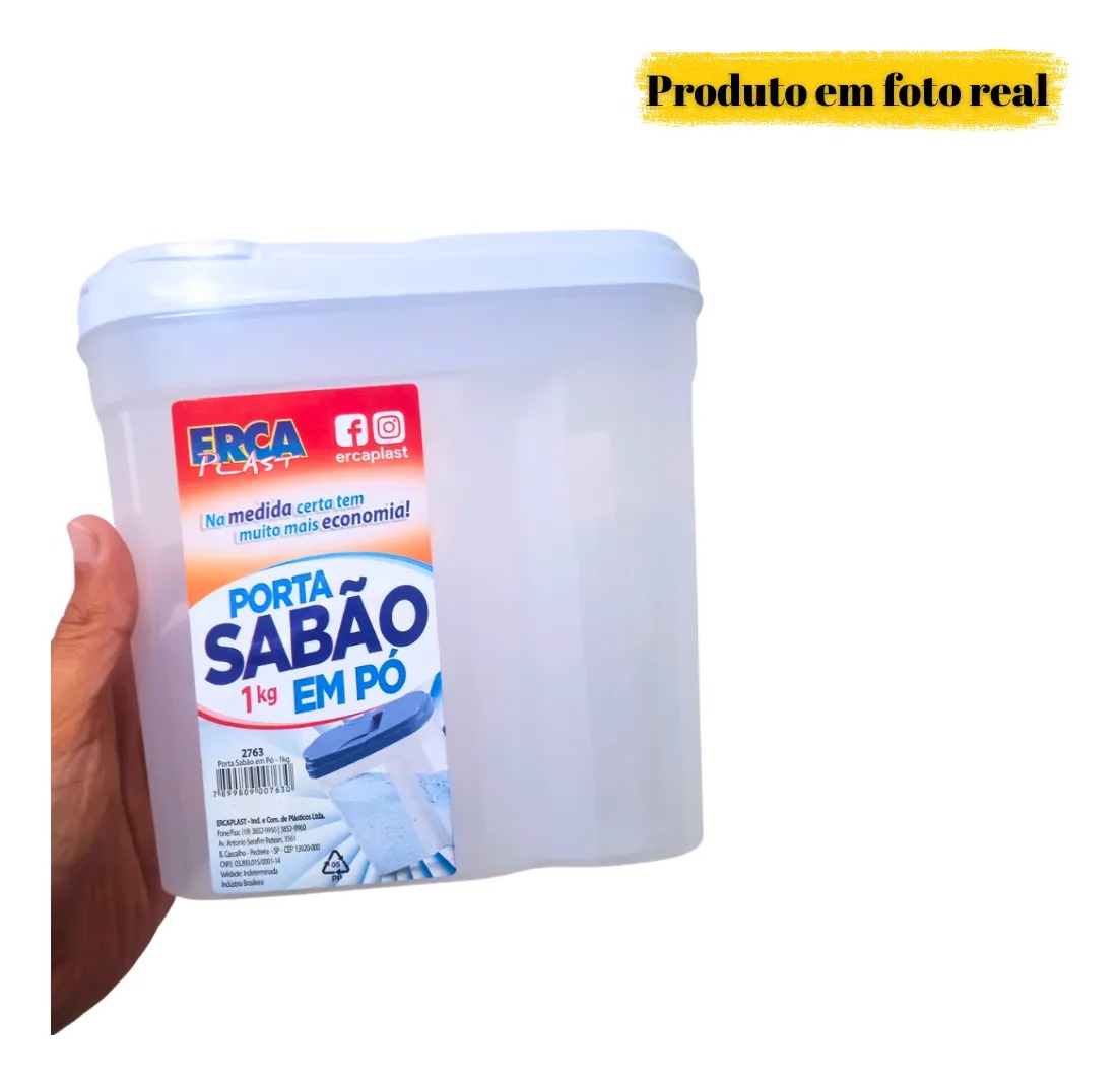 Porta Sabao Em Po 1Kg Ercaplast